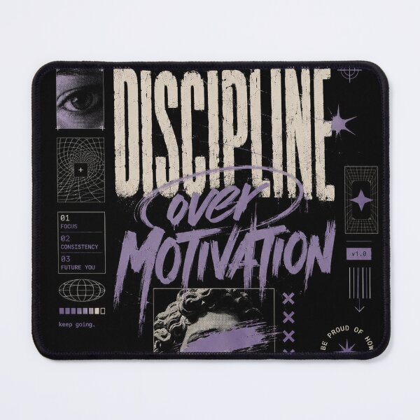 Item preview, Discipline Over Motivation – Modern Streetwear Mindset Graphic Design designed and sold by NBT-NOVA.