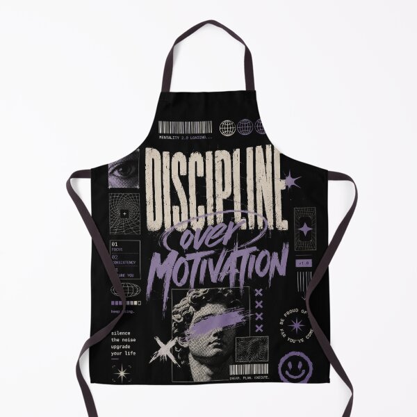 Item preview, Discipline Over Motivation – Modern Streetwear Mindset Graphic Design designed and sold by NBT-NOVA.