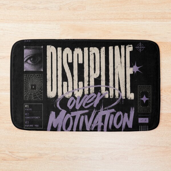 Item preview, Discipline Over Motivation – Modern Streetwear Mindset Graphic Design designed and sold by NBT-NOVA.