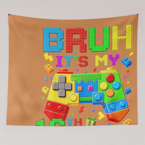 Item preview, Bruh It's My 16th Birthday Block 16 Years Gamer Celebration designed and sold by JulianBrant.