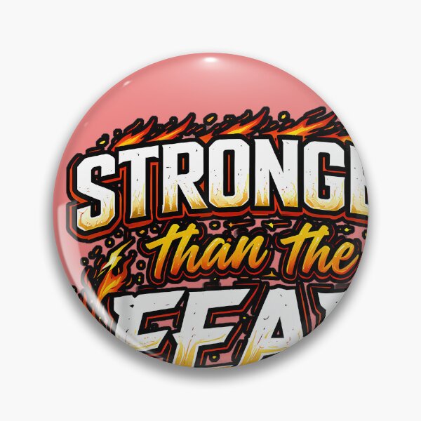 Item preview, Stronger Than The Fear Modern Minimalist Inspiring Uplifting designed and sold by LizzelFanArt.