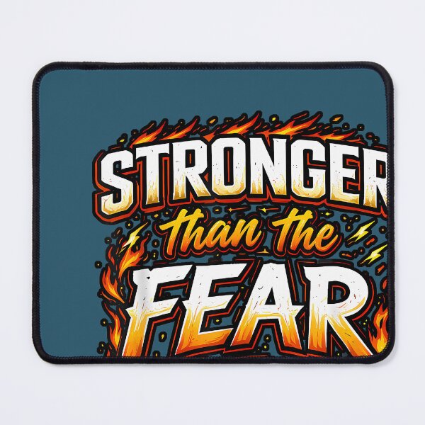 Item preview, Stronger Than The Fear Modern Minimalist Inspiring Uplifting designed and sold by LizzelFanArt.