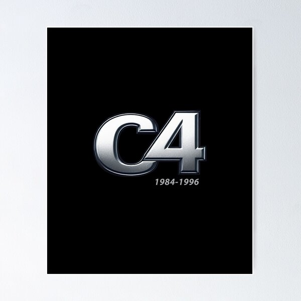 Item preview, C4 CLASSIC VETTE SPORTS CAR BADGE 1984 - 1996 MUSCLE CAR designed and sold by classic car craze.