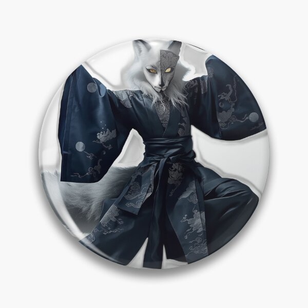 Item preview, Kitsune Mask Dancer — Japanese Fox Spirit Art designed and sold by Tokyo Neo Noir Collective .