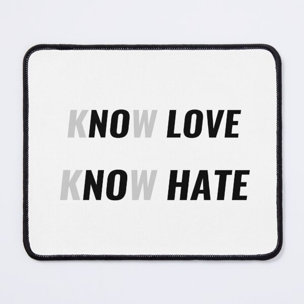 Item preview, No Love No Hate – Visual Wordplay Emotional Quote T-Shirt | Uncle Jichuan designed and sold by Uncle-Jichuan.