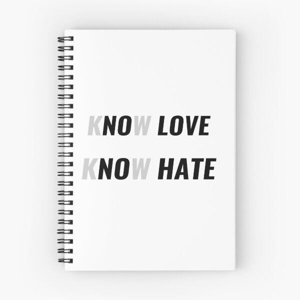 Item preview, No Love No Hate – Visual Wordplay Emotional Quote T-Shirt | Uncle Jichuan designed and sold by Uncle-Jichuan.