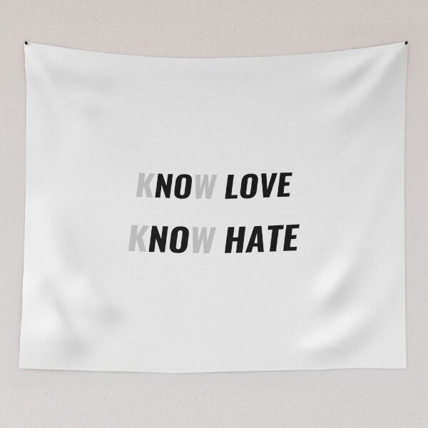 Item preview, No Love No Hate – Visual Wordplay Emotional Quote T-Shirt | Uncle Jichuan designed and sold by Uncle-Jichuan.