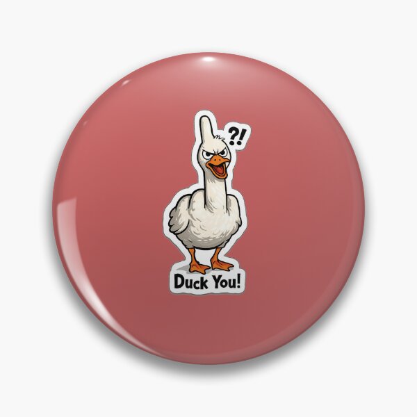 Item preview, Duck You! – Funny Hand Duck Sticker designed and sold by Tkhtbrand.