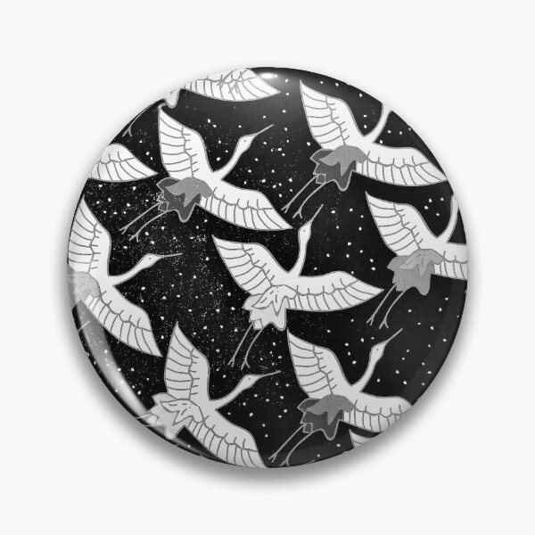 Item preview, Vintage Asian Birds Pattern In Black And White designed and sold by DEC02.