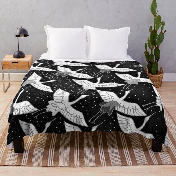 Item preview, Vintage Asian Birds Pattern In Black And White designed and sold by DEC02.