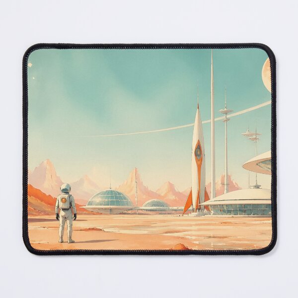 Item preview, Atomic Age Martian Settlement Panoramic Print designed and sold by CAutumnTrapp.