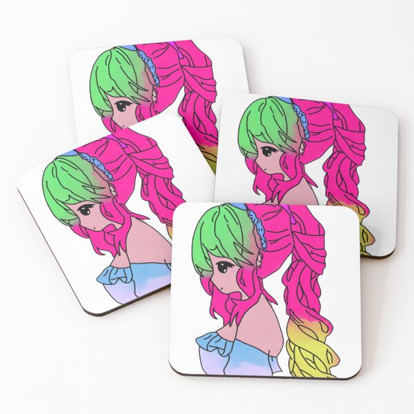 Item preview, Colorful Anime Girl Saturated Neon Side Profile Portrait designed and sold by ressakzabbolz.