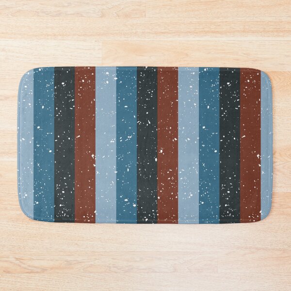 Item preview, Retro Distressed Stripe Pattern | Blue Black Rust Vintage Seamless designed and sold by Dino-Lune.