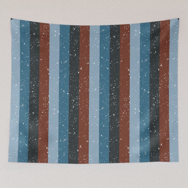 Item preview, Retro Distressed Stripe Pattern | Blue Black Rust Vintage Seamless designed and sold by Dino-Lune.