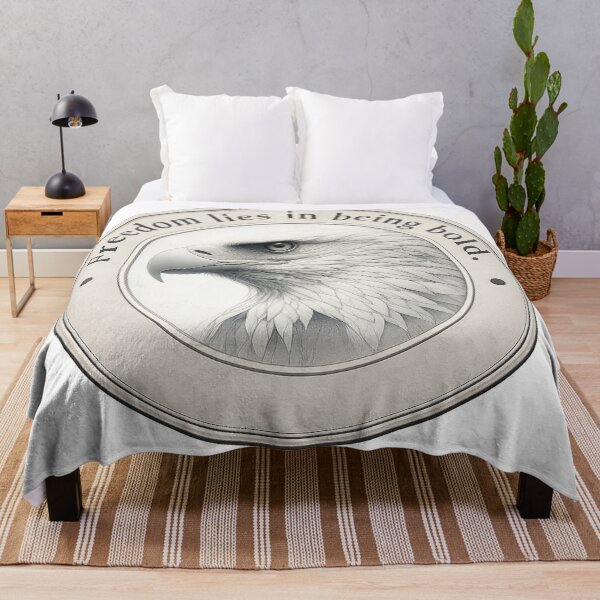 Item preview, Freedom Lies In Being Bold - Vintage Bald Eagle Sketch Emblem designed and sold by Arbacus.