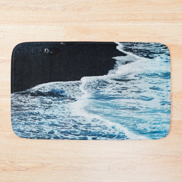 Item preview, Black Sand Tropical Beach With Foamy Ocean Surf designed and sold by DEC02.