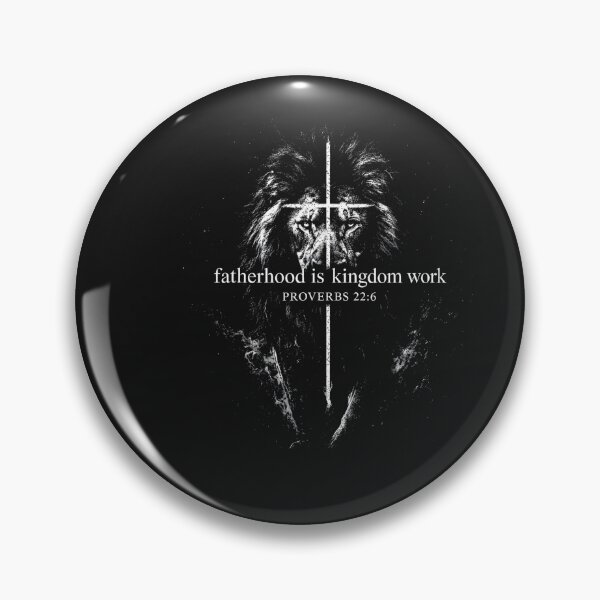 Item preview, Fatherhood is Kingdom Work Retro Faith Based Lion Cross designed and sold by FrankIsabel.