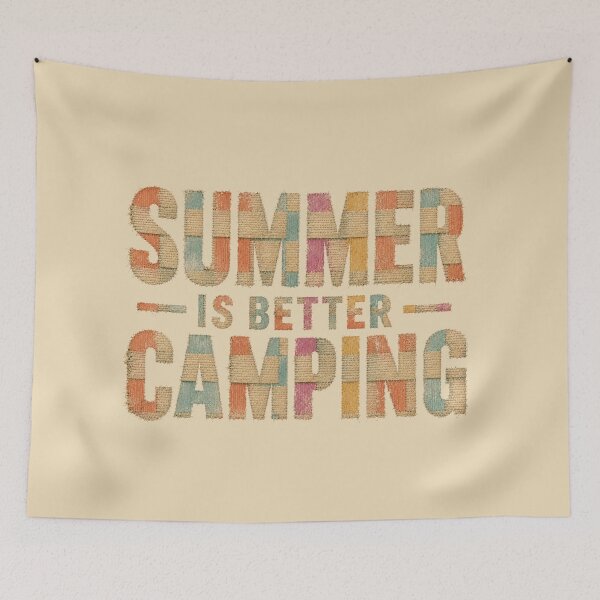 Item preview, Summer Is Better Camping Retro Lawn Chair Weave Design | Vintage Camping Sweatshirt & T-Shirt designed and sold by Healy’s Awesome Designs.