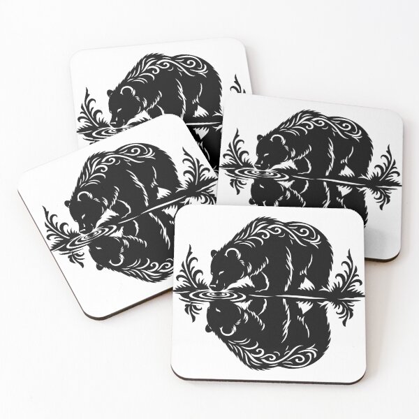 Item preview, Bear Reflection Nature Silhouette Art designed and sold by Xthes.