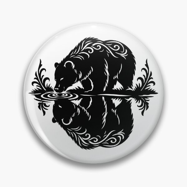 Item preview, Bear Reflection Nature Silhouette Art designed and sold by Xthes.