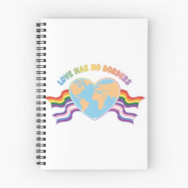 Item preview, Love Has No Borders LGBTQ Pride Rainbow Heart World Design designed and sold by Pride_Prints.