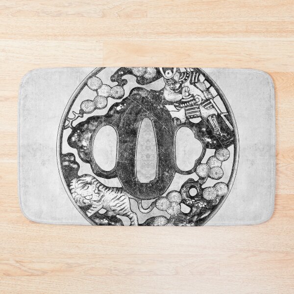Item preview, Samurai Warrior Tiger Tsuba Japanese Sword Guard Dark Art designed and sold by Ghoul Enterprises.