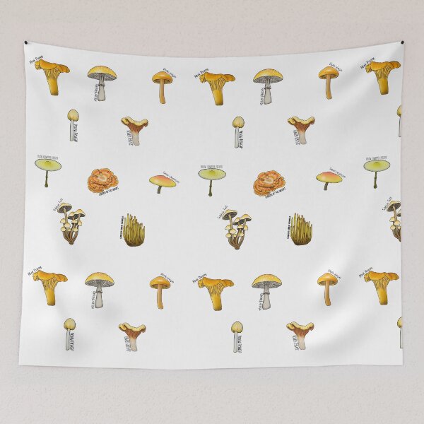 Item preview, Yellow Mushrooms designed and sold by paperandp!xels.