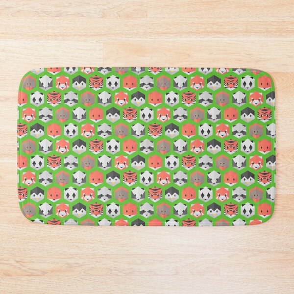 Item preview, Green Honeycomb Minimalist Animals designed and sold by animinimal.