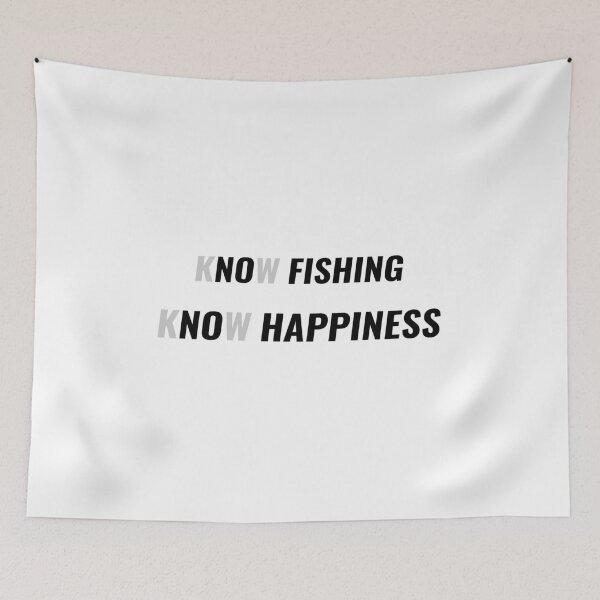 Item preview, No Fishing No Happiness – Visual Wordplay Fishing Quote T-Shirt | Uncle Jichuan designed and sold by Uncle-Jichuan.
