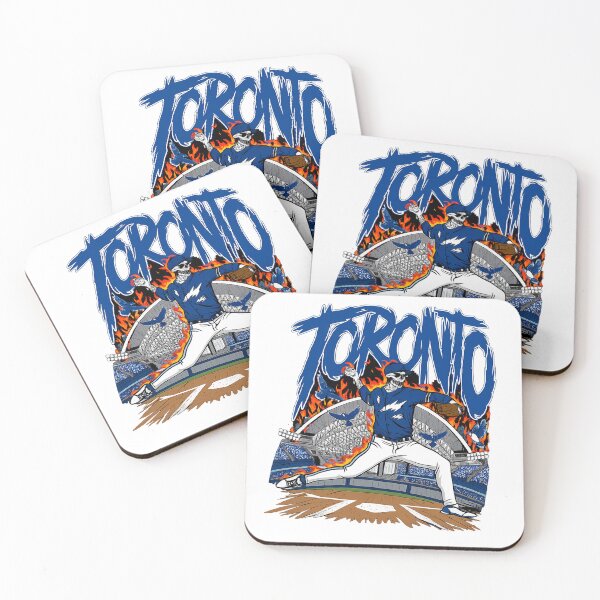 Item preview, Toronto Baseball Skeleton Flaming Pitcher Blue Jay Birds in The 6ix designed and sold by SeriouslyArtistical.