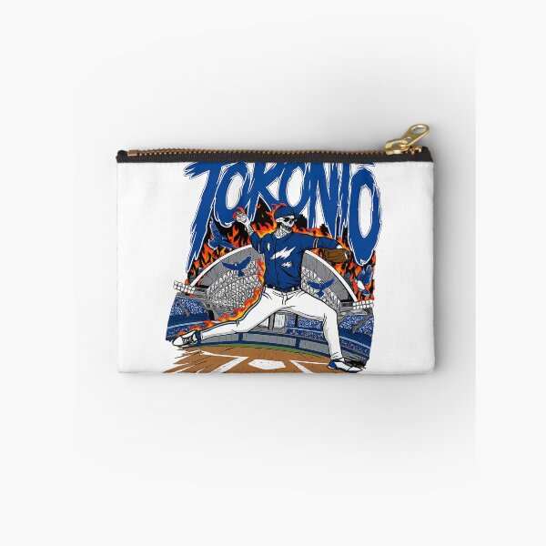 Item preview, Toronto Baseball Skeleton Flaming Pitcher Blue Jay Birds in The 6ix designed and sold by SeriouslyArtistical.