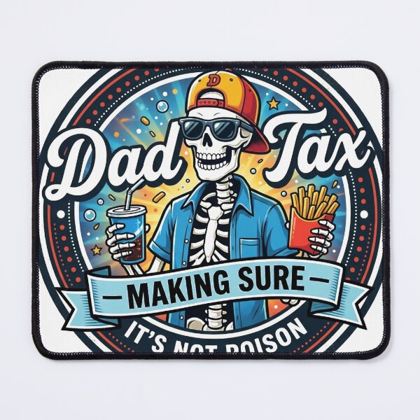 Item preview, Skeleton_mascot__Dad_Tax__badge_202606080013 designed and sold by kevincuellar.
