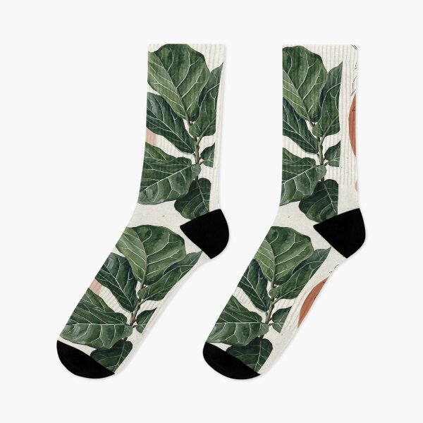 Item preview, Boho Fiddle Leaf Fig Botanical Abstract Art designed and sold by MakarenaCreate.