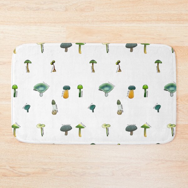 Item preview, Green Mushrooms designed and sold by paperandp!xels.