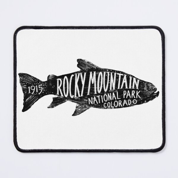 Item preview, Rocky Mountain National Park Trout Label designed and sold by John Morris Illustration.