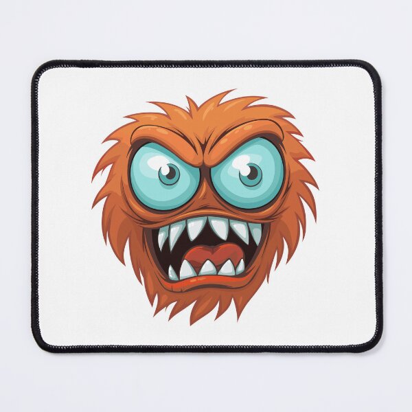 Item preview, Funny Furry Monster Cartoon Face designed and sold by Xthes.