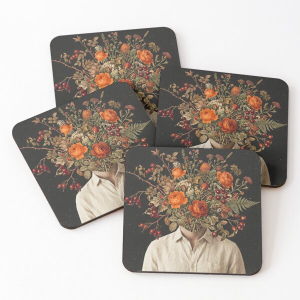 Item preview, Vintage Floral Head Surreal Bouquet Portrait designed and sold by MakarenaCreate.