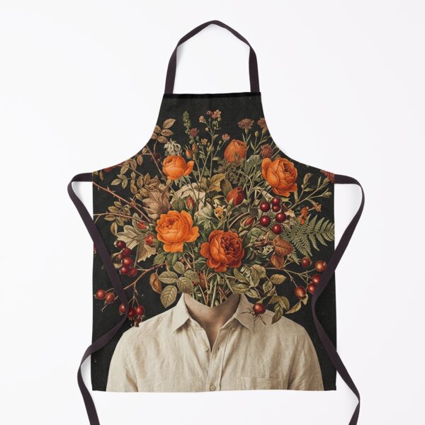 Item preview, Vintage Floral Head Surreal Bouquet Portrait designed and sold by MakarenaCreate.