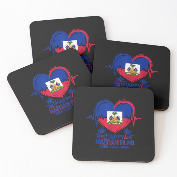 Item preview, Fireworks Happy Haitian Flag Day Haiti Heartbeat Pride designed and sold by FrankIsabel.