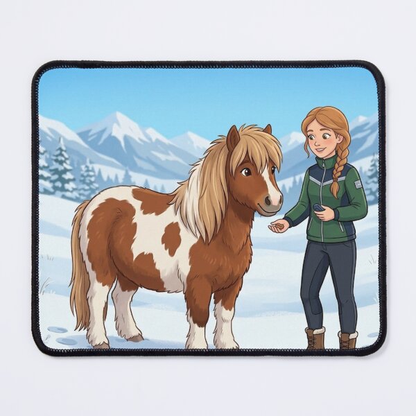 Item preview, Winter Pony Trainer and Spotted Pony Art Print designed and sold by AirCrayons27.