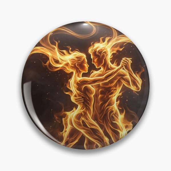 Item preview, Eternal Flame Dancing Couple Fire Art designed and sold by MakarenaCreate.