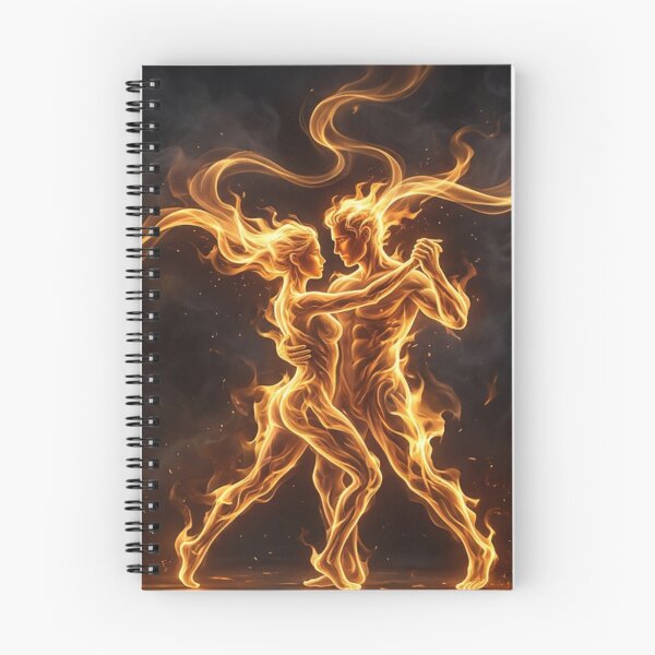 Item preview, Eternal Flame Dancing Couple Fire Art designed and sold by MakarenaCreate.