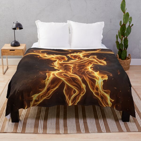 Item preview, Eternal Flame Dancing Couple Fire Art designed and sold by MakarenaCreate.
