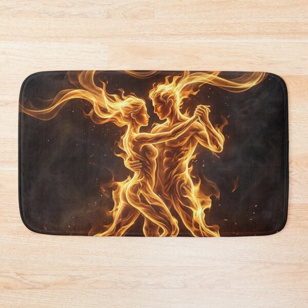 Item preview, Eternal Flame Dancing Couple Fire Art designed and sold by MakarenaCreate.