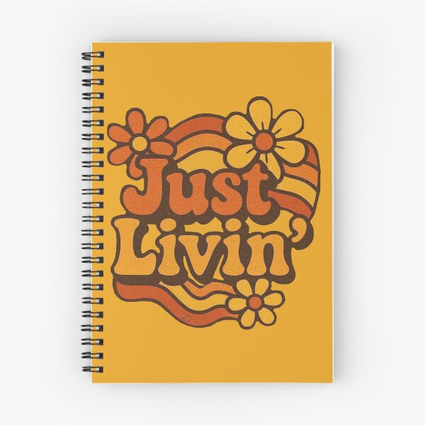 Item preview, Retro Groovy Just Livin Floral Typography designed and sold by CAutumnTrapp.
