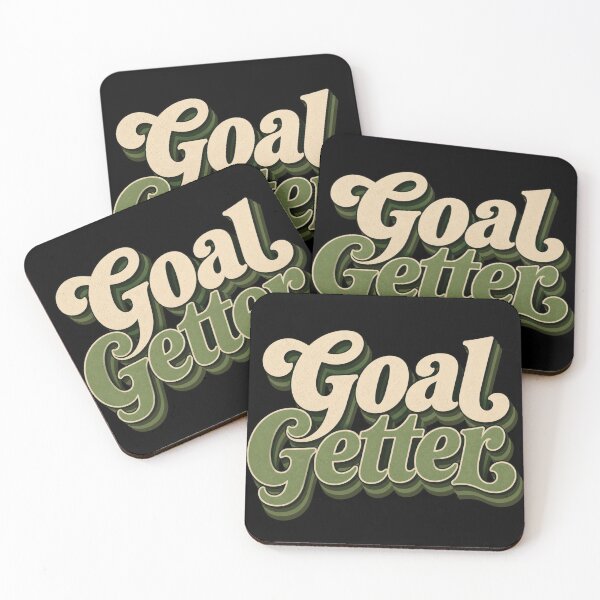 Item preview, Goal Getter | Retro Motivational Typography Design designed and sold by Irene Catchmind.