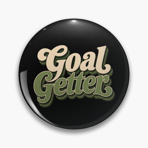 Item preview, Goal Getter | Retro Motivational Typography Design designed and sold by Irene Catchmind.