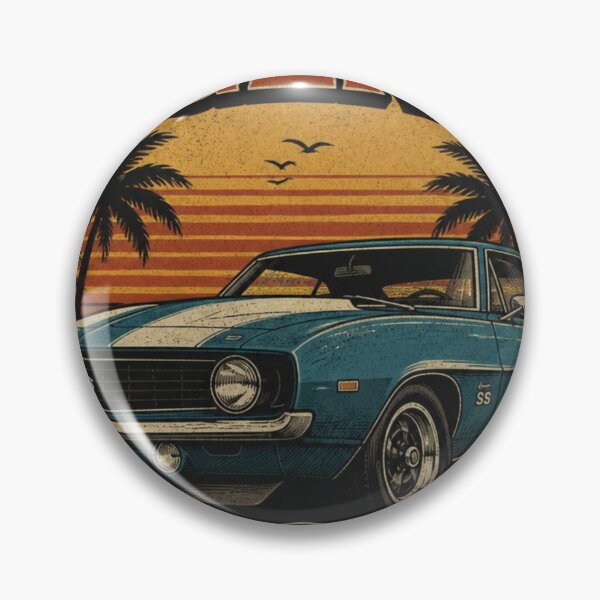 Item preview, Long Live Legends Vintage Muscle Car Sunset Retro Classic Car T-Shirt Design designed and sold by redblink store.