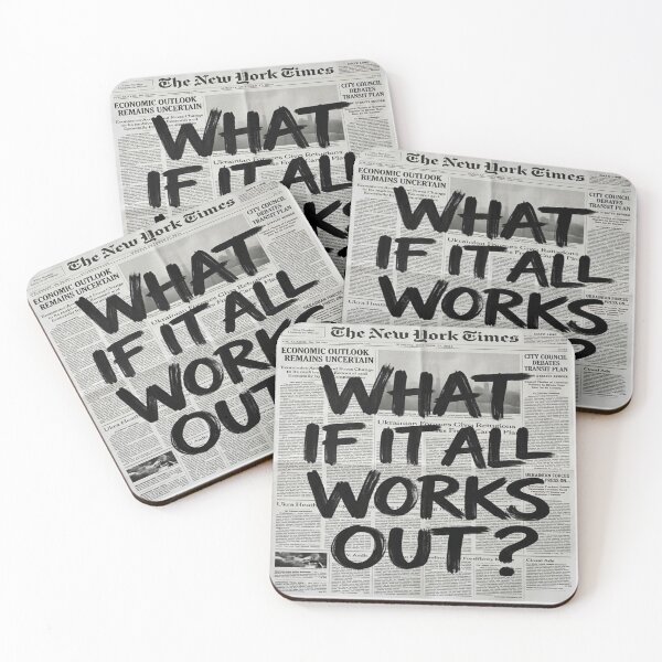 Item preview, What If It All Works Out - Vintage Newspaper Art designed and sold by MakarenaCreate.