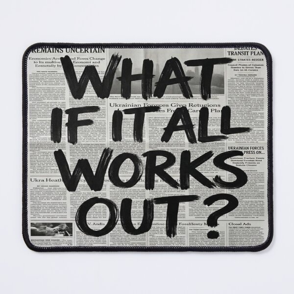 Item preview, What If It All Works Out - Vintage Newspaper Art designed and sold by MakarenaCreate.
